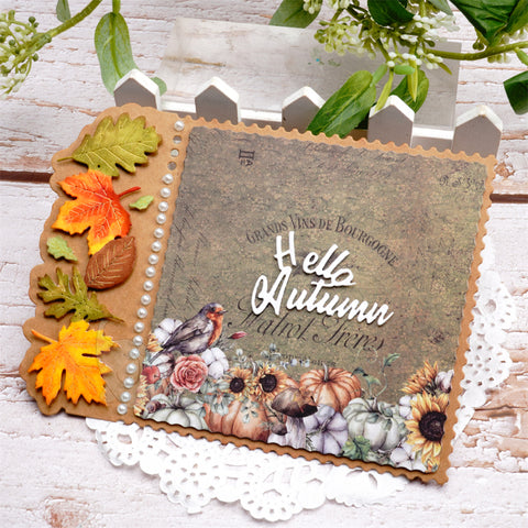 Inlovearts Autumn Leaves Card Cutting Dies
