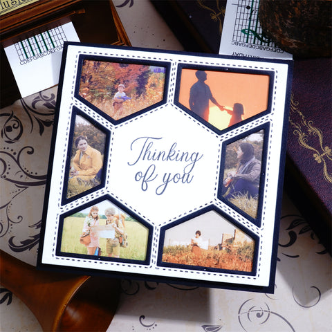 Inlovearts Album Square Background Board Cutting Dies