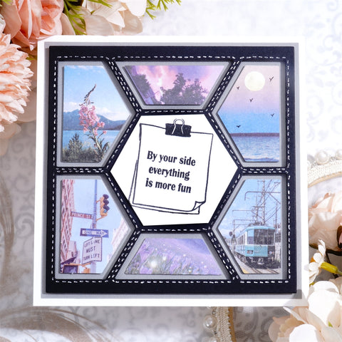 Inlovearts Album Square Background Board Cutting Dies