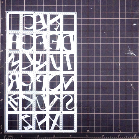 Inlovearts Alphabet Background Board Cutting Dies