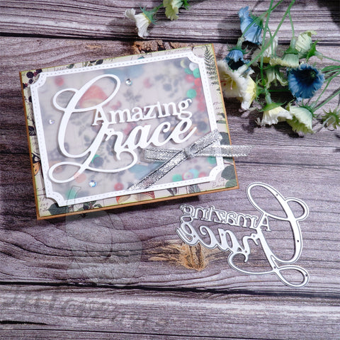 Inlovearts Amazing Grace Word Cutting Dies