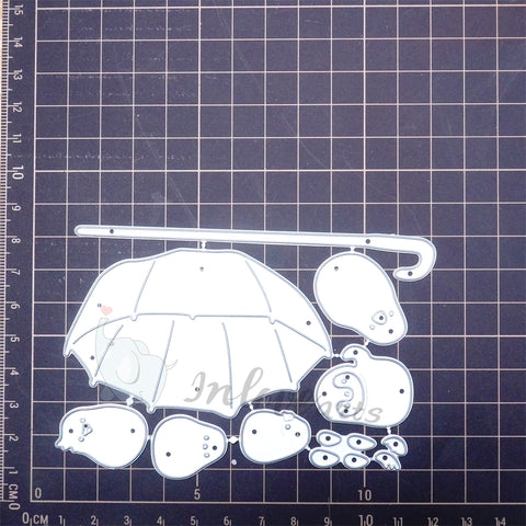 Inlovearts Animals in the Umbrella Cutting Dies