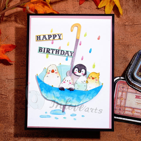Inlovearts Animals in the Umbrella Cutting Dies