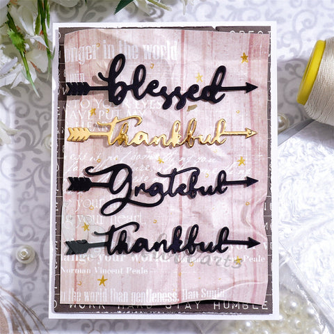 Inlovearts Arrow Through the Word Cutting Dies