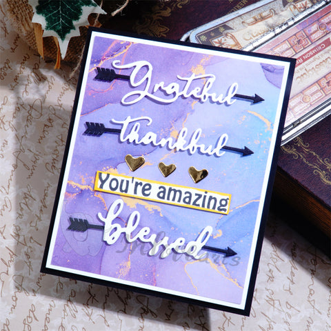 Inlovearts Arrow Through the Word Cutting Dies