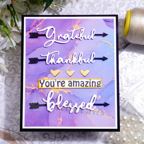 Inlovearts Arrow Through the Word Cutting Dies