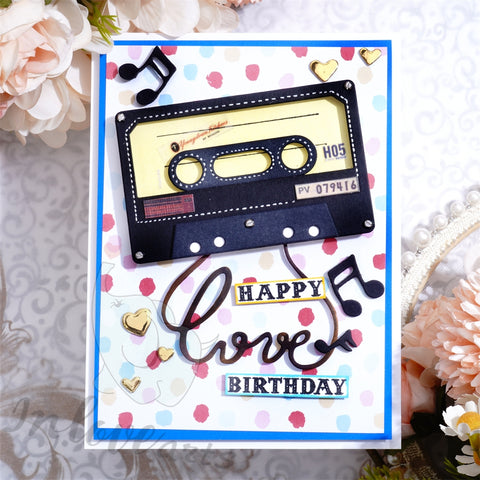 Inlovearts Audio Tape Cutting Dies