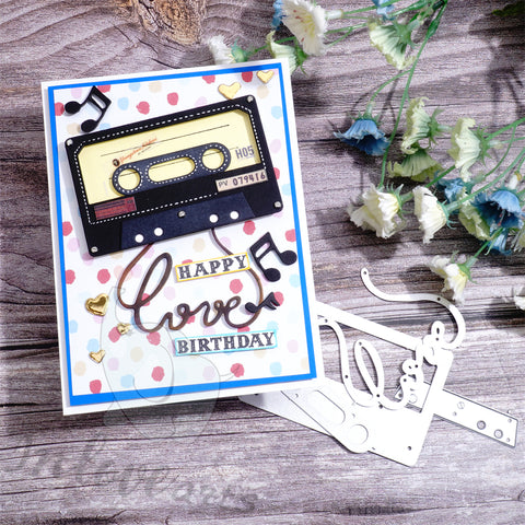 Inlovearts Audio Tape Cutting Dies