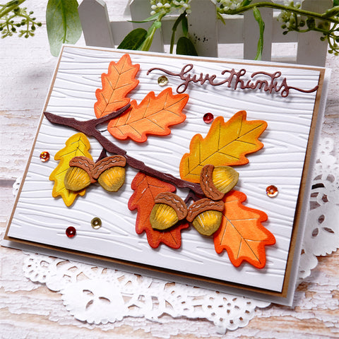 Inlovearts Autumn Leaves Cutting Dies