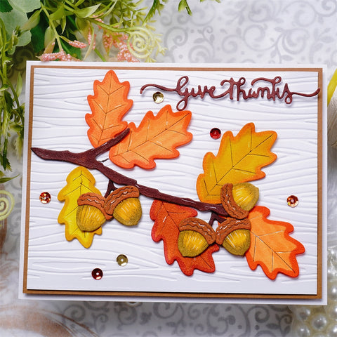 Inlovearts Autumn Leaves Cutting Dies