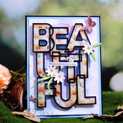 Inlovearts BEAUTIFUL Word Cutting Dies