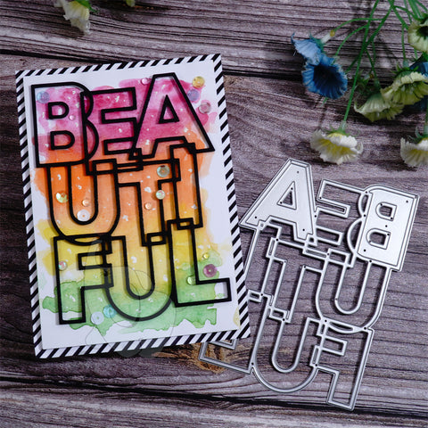 Inlovearts BEAUTIFUL Word Cutting Dies