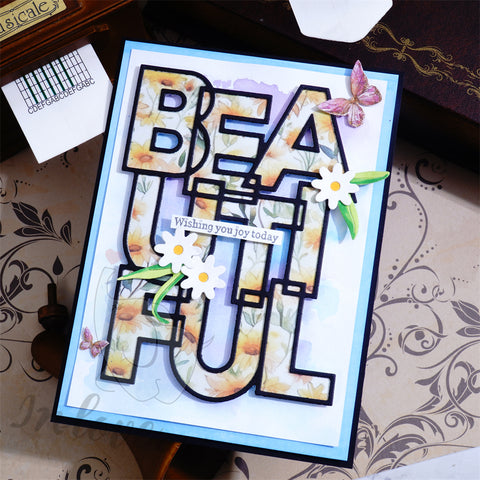 Inlovearts BEAUTIFUL Word Cutting Dies