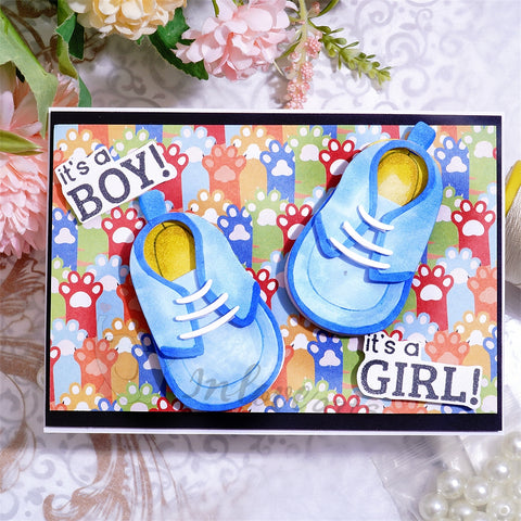 Inlovearts Baby Shoes Cutting Dies