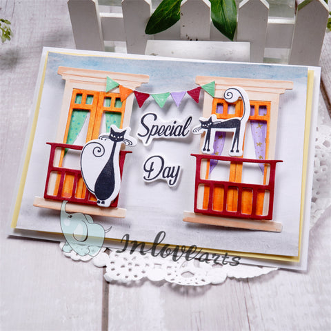Inlovearts Balcony Door Cutting Dies