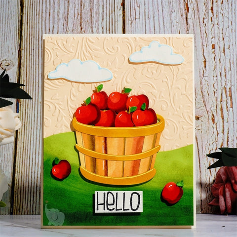 Inlovearts Basket of Apple Cutting Dies