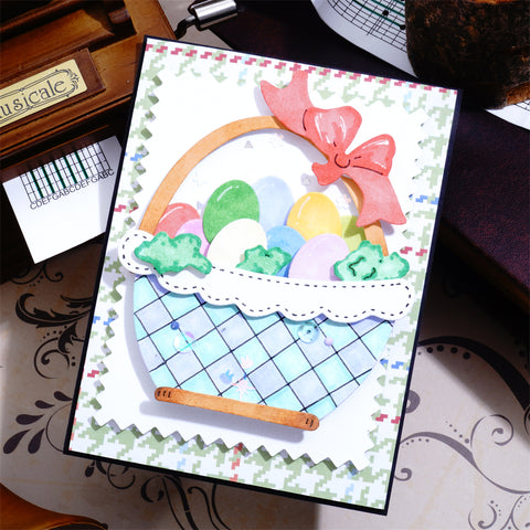 Inlovearts Basket of Eggs Cutting Dies