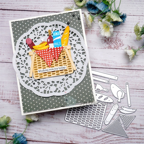 Inlovearts Basket of Food Cutting Dies