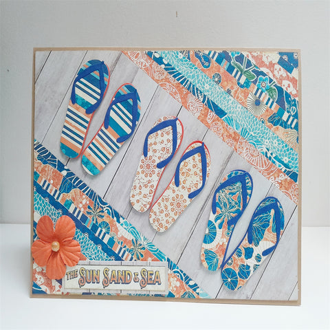 Inlovearts Beach Flip Flops Cutting Dies
