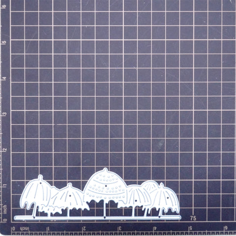 Inlovearts Beach Umbrella Border Cutting Dies