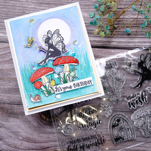 Inlovearts Beautiful Fairy Clear Stamps