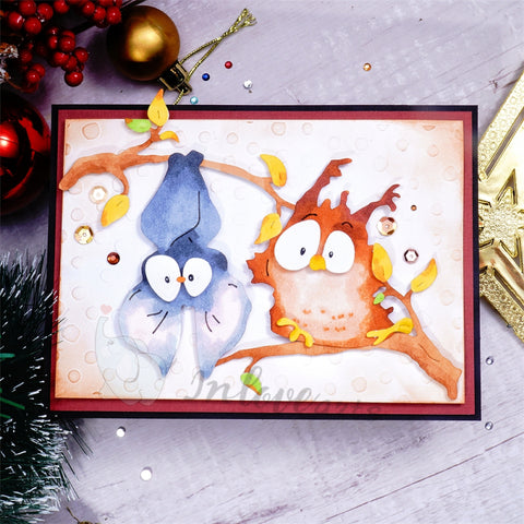 Inlovearts Birds Hanging on the Tree Cutting Dies