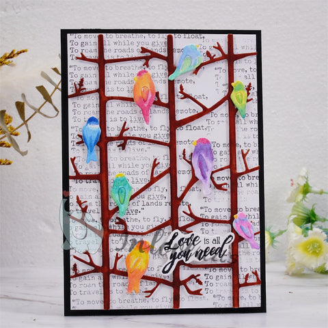 Inlovearts Birds on Branches Cutting Dies