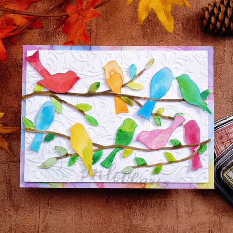 Inlovearts Birds on the Branch Cutting Dies
