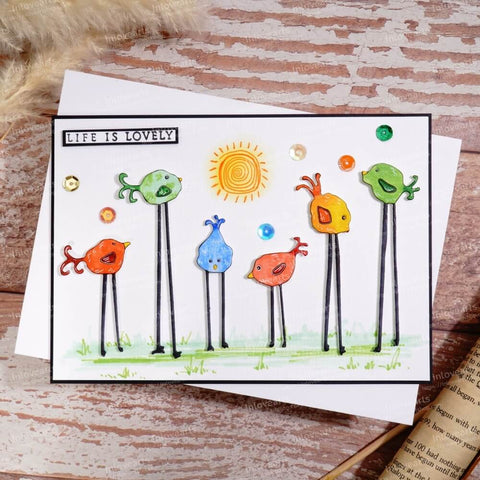 Inlovearts Birds with Long Feet Cutting Dies