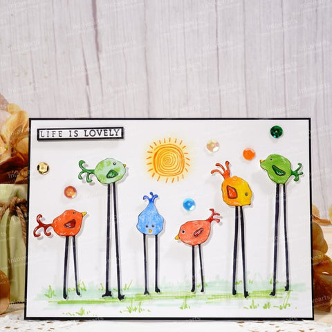 Inlovearts Birds with Long Feet Cutting Dies