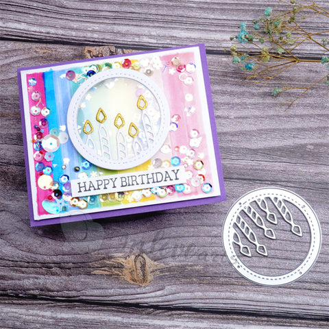 Inlovearts Birthday Candle Frame Cutting Dies