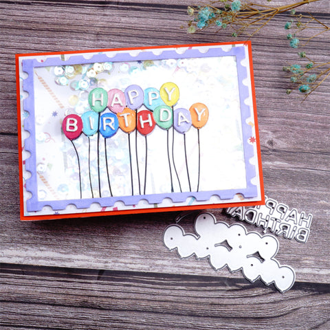 Inlovearts Birthday Word and Balloon Cutting Dies