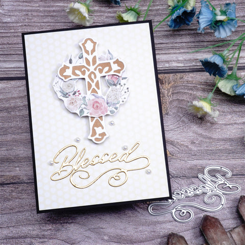 Inlovearts "Blessed" Word Cutting Dies