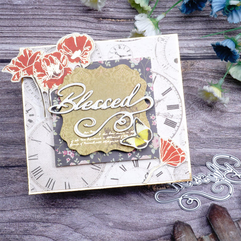 Inlovearts "Blessed" Word Cutting Dies