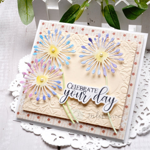 Inlovearts Blooming Dandelion Cutting Dies