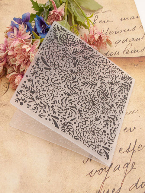 Inlovearts Blooming Flower and Leaf Emboss Folder