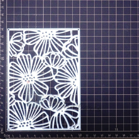 Inlovearts Blooming Flowers Background Board Cutting Dies