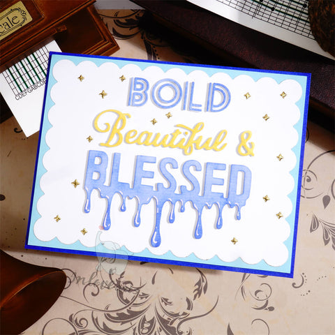 Inlovearts Bold Beautiful and Blessed Cutting Dies