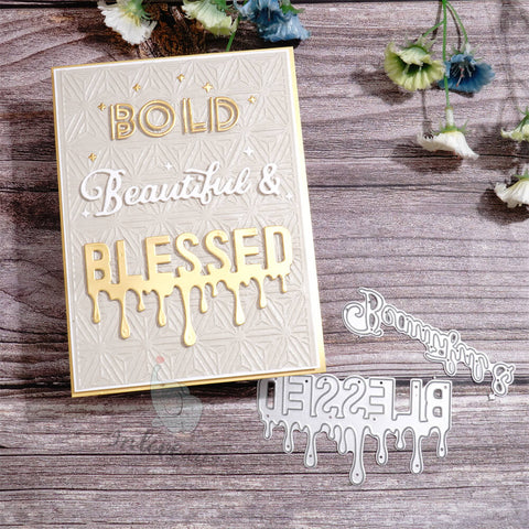 Inlovearts Bold Beautiful and Blessed Cutting Dies