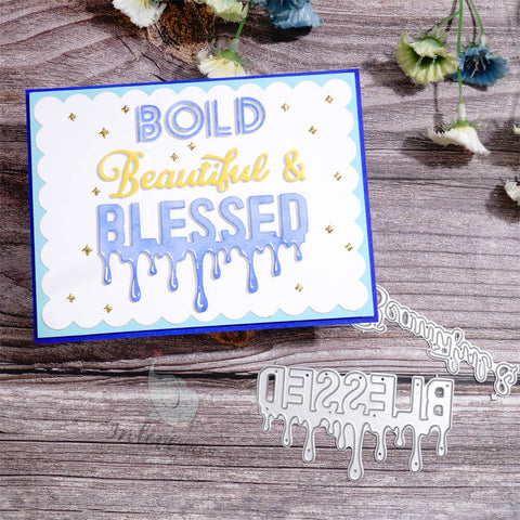 Inlovearts Bold Beautiful and Blessed Cutting Dies