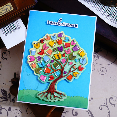 Inlovearts Book Tree Cutting Dies