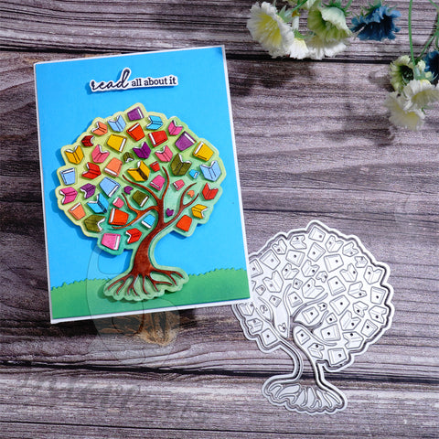 Inlovearts Book Tree Cutting Dies