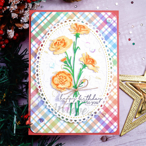 Inlovearts Bouquet of Carnations Cutting Dies
