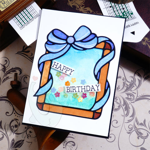 Inlovearts Bowknot Decorated Frame Cutting Dies