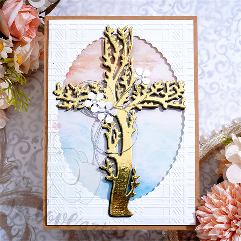 Inlovearts Branch Pattern Cross Cutting Dies