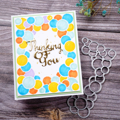 Inlovearts Bubble Border Cutting Dies