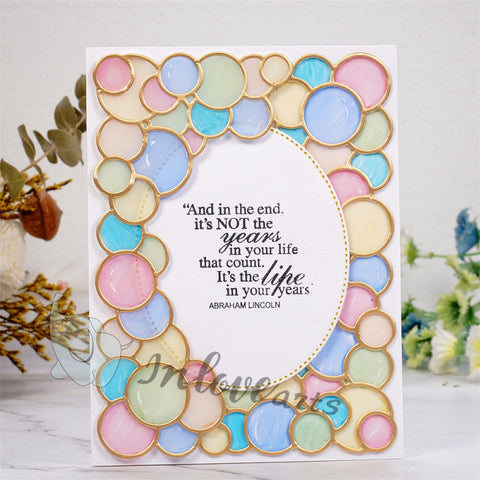 Inlovearts Bubble Border Cutting Dies