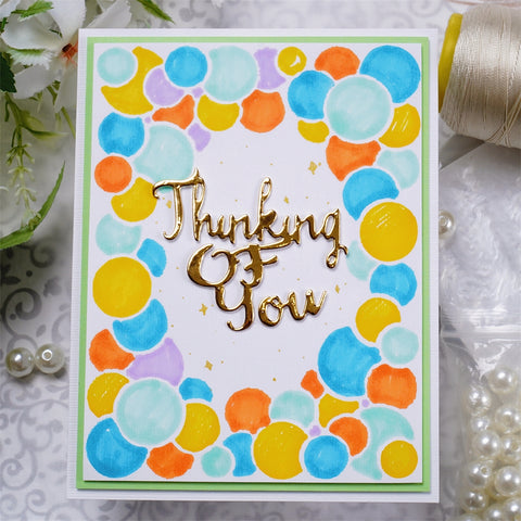 Inlovearts Bubble Border Cutting Dies