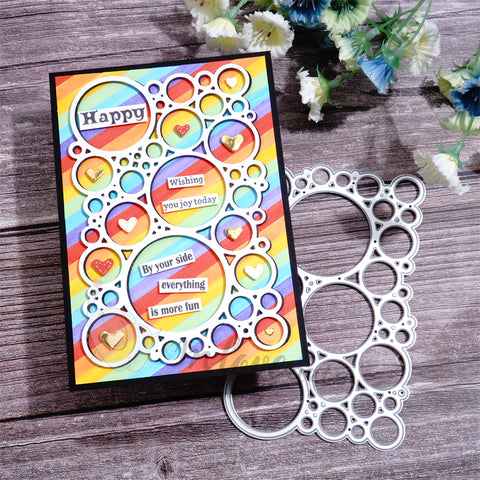 Inlovearts Bubble Border Cutting Dies