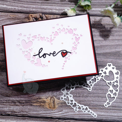 Inlovearts Bubble Heart Cutting Dies